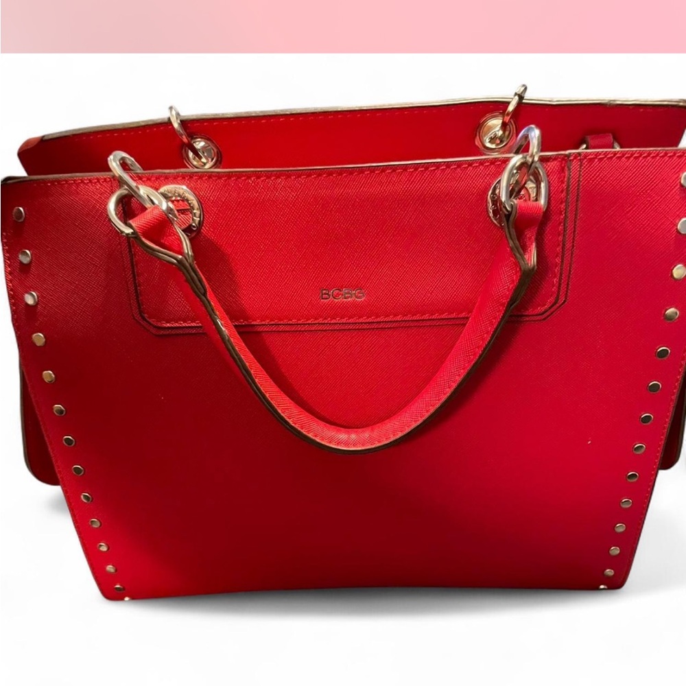 BCBG Scarlet Tote with Gold Accents